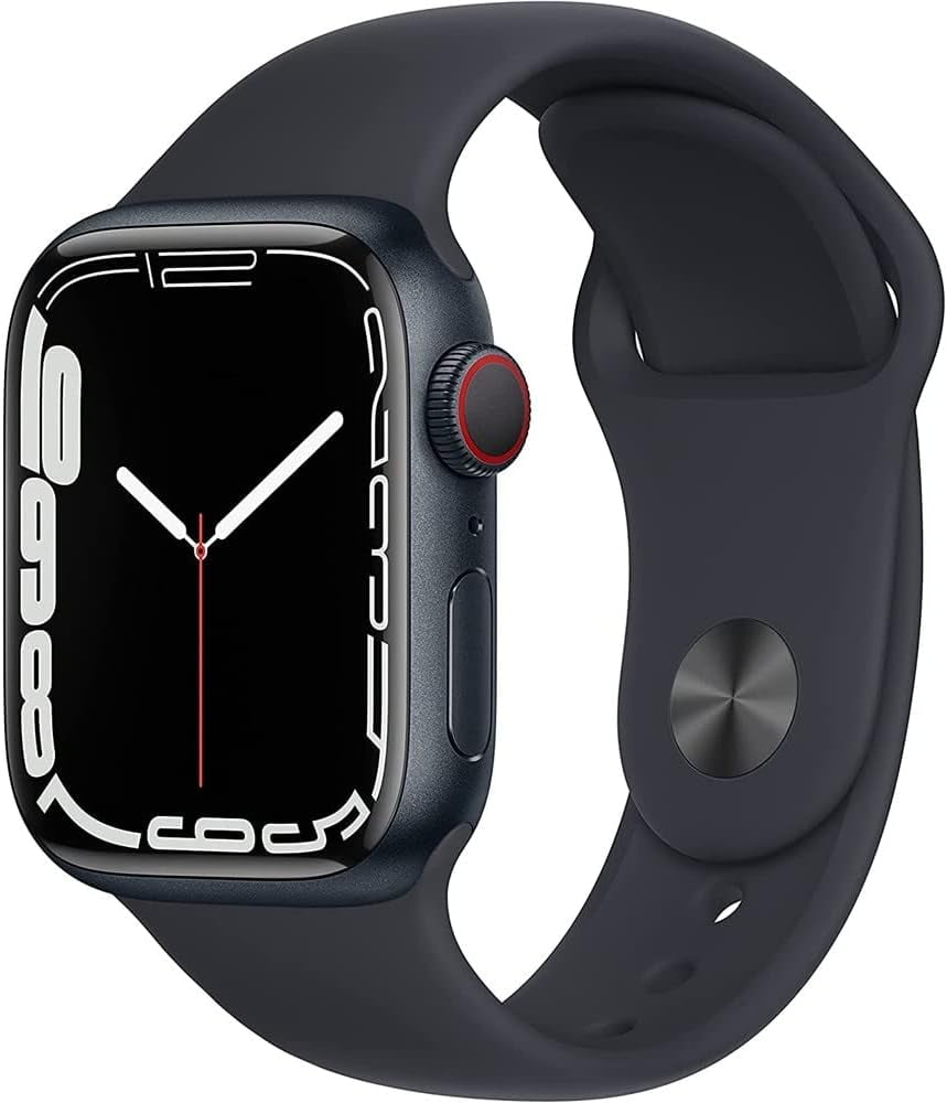 Restored Apple Watch Series 7 Aluminum 45 mm (GPS Only, No Cellular) Midnight Black (Refurbished)