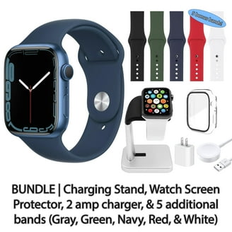 Apple Watch - Apple watch 7 新品未使用 ブルーアルミニウム 41mm Apple Watch 7ブルーアルミニウムレビュー！44mmモデルからの