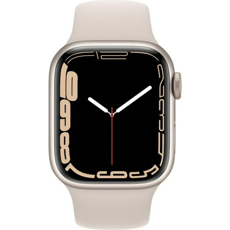 Restored Apple Watch Series 7 (GPS, 41mm) - Aluminum Case - Starlight Sport Band (Refurbished)