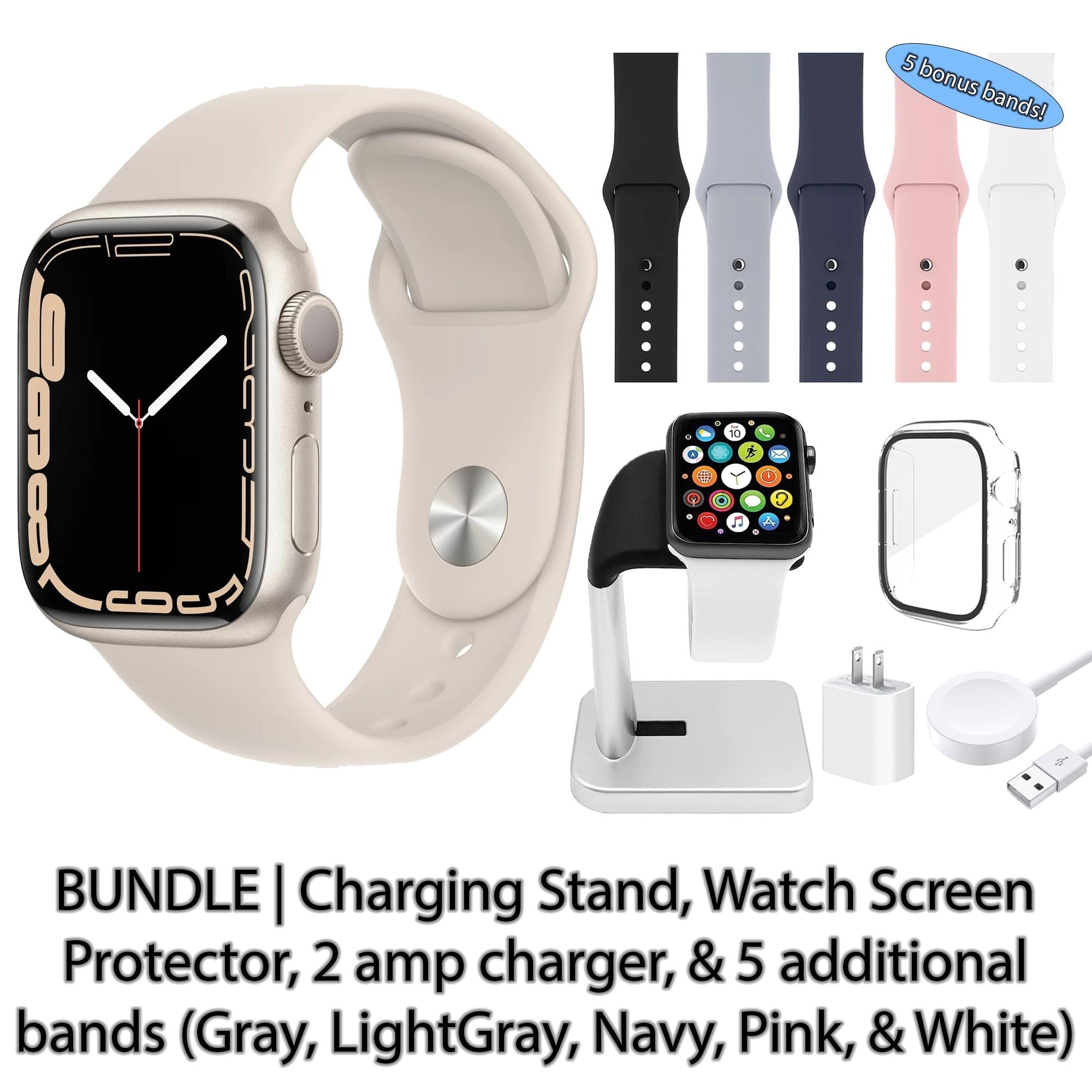 Restored Apple Watch Series 7 (GPS, 45 mm) Blue Aluminum Restored Apple Watch Series 7 (GPS, 45 mm) Blue Aluminum