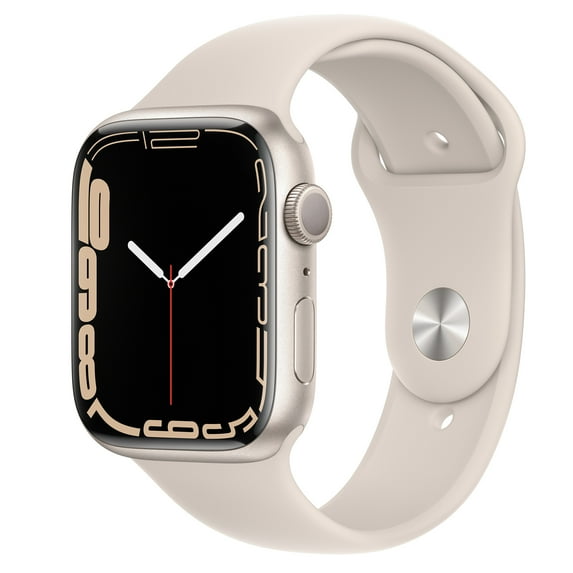 Restored Apple Watch Series 7 (GPS + Cellular, 41 mm) Silver Case with White Sport Band (Refurbished)