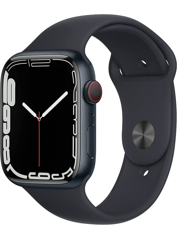 Restored Apple Watch Series 7 GPS + Cellular -  45mm -  Midnight Aluminum - Midnight Sport Band MKJ73LL/A (Refurbished)