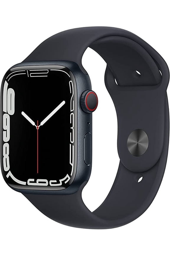 Restored Apple Watch Series 7 (GPS/LTE, 45mm) Midnight Case with Sport Band (Refurbished)