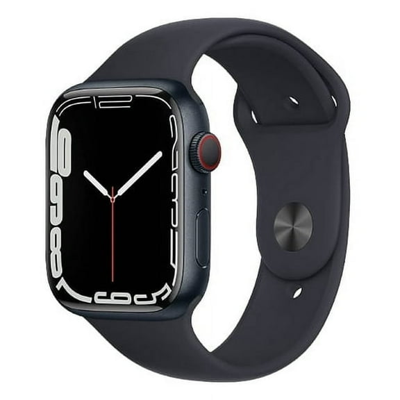 Restored Apple Watch Series 7 GPS   LTE w/ 45MM Midnight Aluminum Case & Black Sport Band (Refurbished)