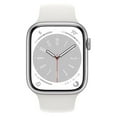 thumbnail image 1 of Restored Apple Watch Series 8 (GPS, 41mm) - Silver Aluminum Case - White Sport Band (Refurbished), 1 of 3