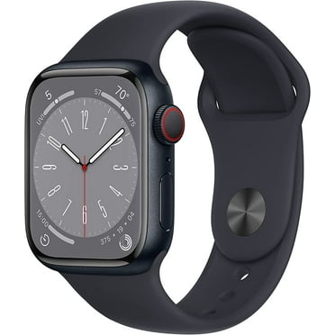 Restored Apple Watch Series 8 GPS   Cellular 41mm Midnight Aluminum Case with Midnight Sport Band - M/L (Refurbished)