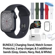 Restored Apple Watch Series 8 GPS + Cellular, 45 mm Midnight Aluminum Case with Midnight Sport Band