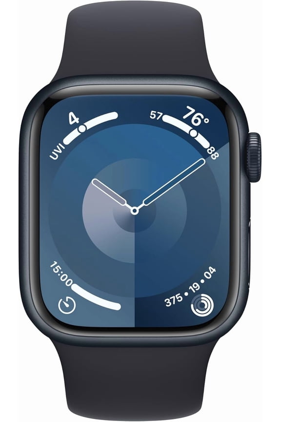 Restored Apple Watch Series 9 [GPS 45mm] Smartwatch with Midnight Aluminum Case and Midnight Sport Loop. Fitness Tracker, ECG Apps, Always-On Retina Display, Water Resistant (Refurbished)