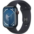 thumbnail image 1 of Restored Apple Watch Series 9 (GPS, 45mm) - Aluminum Case - Midnight Sport Band (Refurbished), 1 of 4