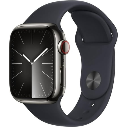 Restored Apple Watch Series 9 Stainless Steel 45mm A2984 (GPS   Cellular) Graphite (Refurbished)