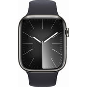 Restored Apple Watch Series 9 With Blood Oxygen. GPS + Cellular 45mm Graphite Stainless Steel Case with Graphite Milanese Loop.