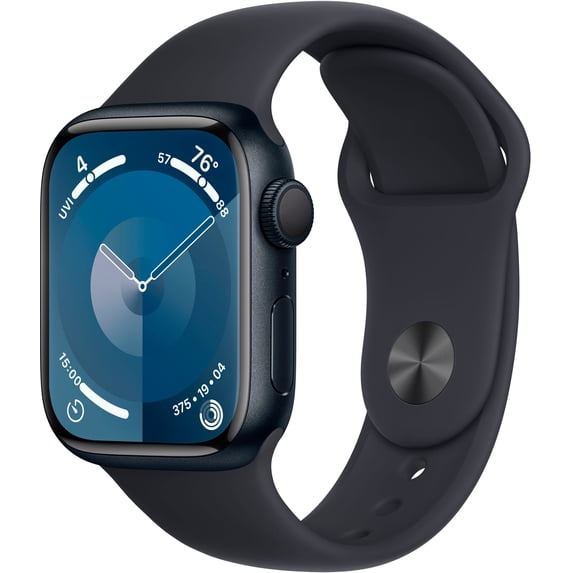 Restored Apple Watch Series 9 GPS - 41mm - Sport Band/Alum Case - Midnight - MR8W3LL/A (Refurbished)