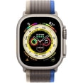 thumbnail image 1 of Restored Apple Watch Ultra 1st Gen&nbsp;(GPS + Cellular) 49mm Blue Titanium Case with Blue Trail Band (Refurbished), 1 of 3