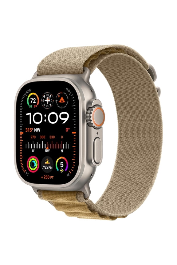 Restored Apple Watch Ultra 2 GPS + Cellular 49mm Smart Watch, Natural Titanium Case with White Loop, 36 Hour Battery Life, 1 Count