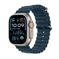 thumbnail image 1 of Restored Apple Watch Ultra 2 [GPS + Cellular] 49mm Titanium, Blue Ocean Band, Rugged, 1 of 1