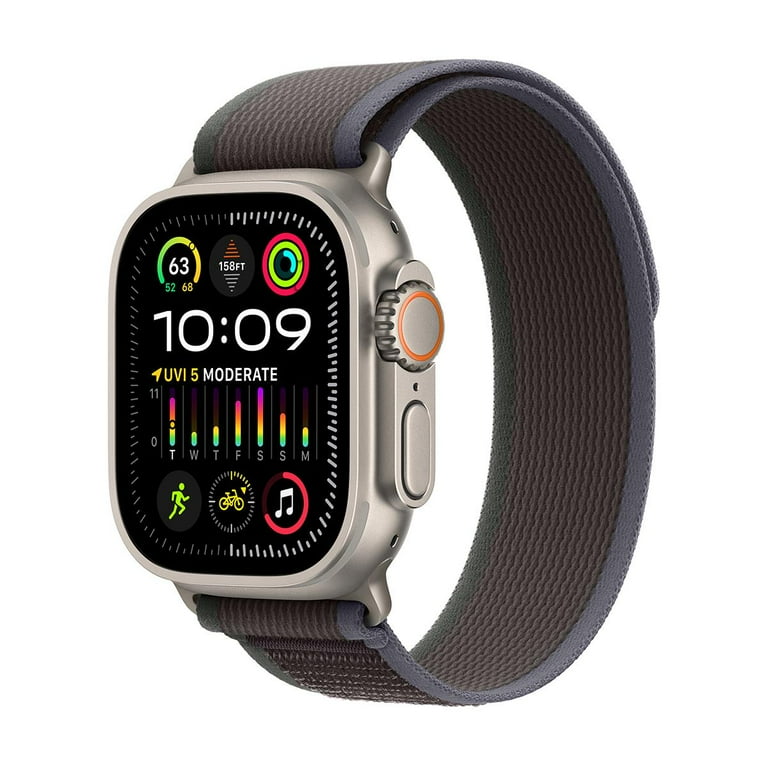 Apple Watch Ultra 2, Titanium, 49mm, M/L Blue/Black Band, 64GB, Wi