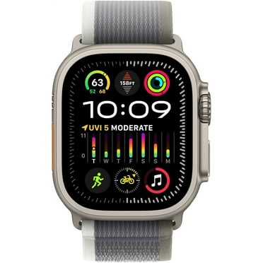 Apple Watch Ultra 2 (GPS) + Cellular 49mm Gray Titanium Case with Gray Trail Band, Restored: Like New