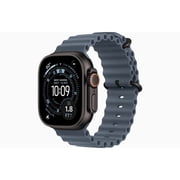 Restored Apple Watch Ultra 3 - GPS + Cellular - 49mm Black Titanium Case with Anchor Blue Ocean Band