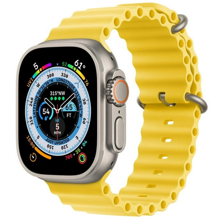 Apple Watch Ultra (GPS) + Cellular 49mm Silver Titanium Case with Ocean Band, (Refurbished) Apple Watch Ultra (GPS) + Cellular 49mm Silver Titanium Case with Ocean Band, (Refurbished)