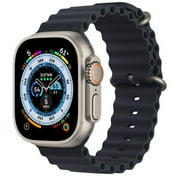 Restored Apple Watch Ultra GPS + Cellular, 49mm Titanium Case Starlight Ocean Band - One Size