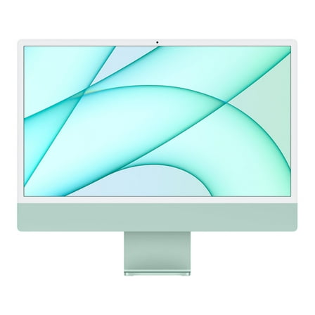 Restored Apple iMac 24-inch (Retina 4.5K 7GPU, Green) 3.2Ghz 8-Core M1 (2021) Desktop 8 GB RAM & 256 GB Flash HD-Mac OS (Refurbished)