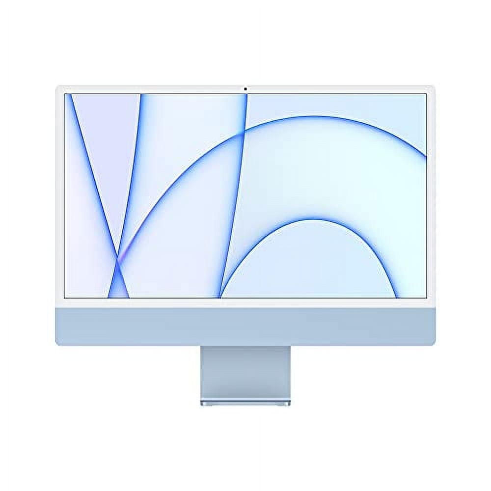 Apple iMac 24-inch Retina 4.5K 8GPU Blue 3.2Ghz 8-Core M1 (2021) Desktop 8 GB RAM & 256 GB Flash HD, 1 Count