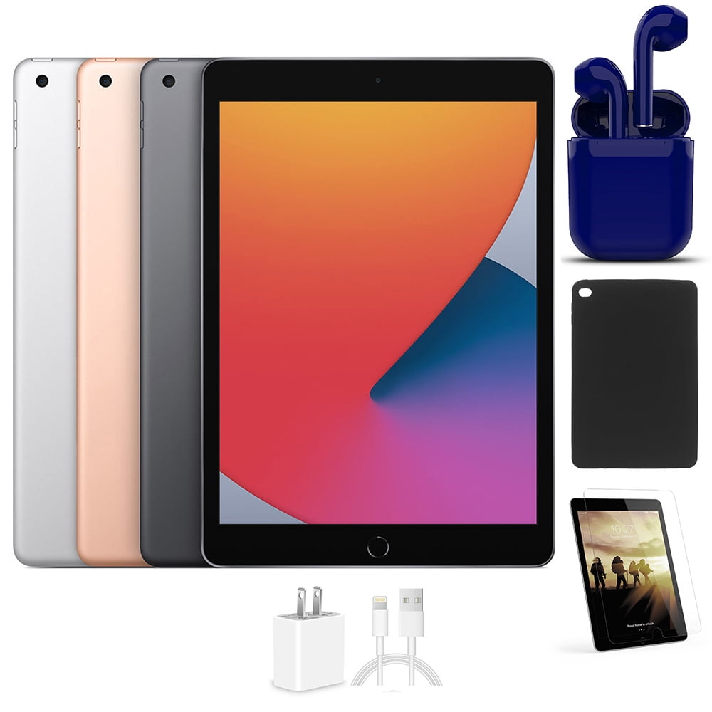 Restored Apple iPad 10.5-inch Wi-Fi Only 64GB Latest OS Bundle: Case,  Pre-Installed Tempered Glass, Rapid Charger, Bluetooth/Wireless Airbuds By  Certified 2 Day Express (Refurbished) 