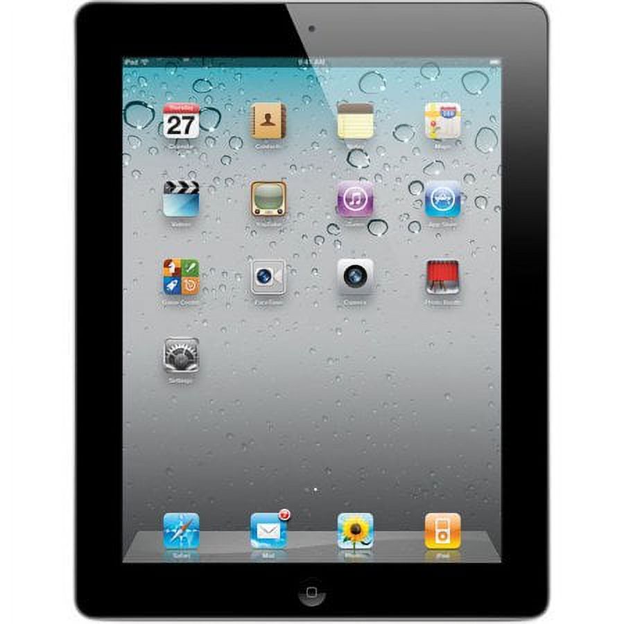 Restored Apple iPad 2 16GB 9.7" Touchscreen Wi-Fi Dual Cameras Tablet - Black - MC769LLA (Refurbished) - image 1 of 2