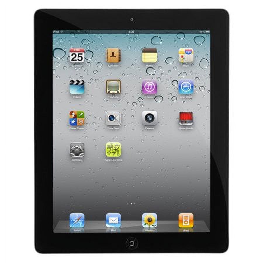 Restored Apple iPad 2 16GB 9.7' Touchscreen Wi-Fi Tablet - Black - MC769LLA-ENGRAVED (Refurbished) - image 1 of 3