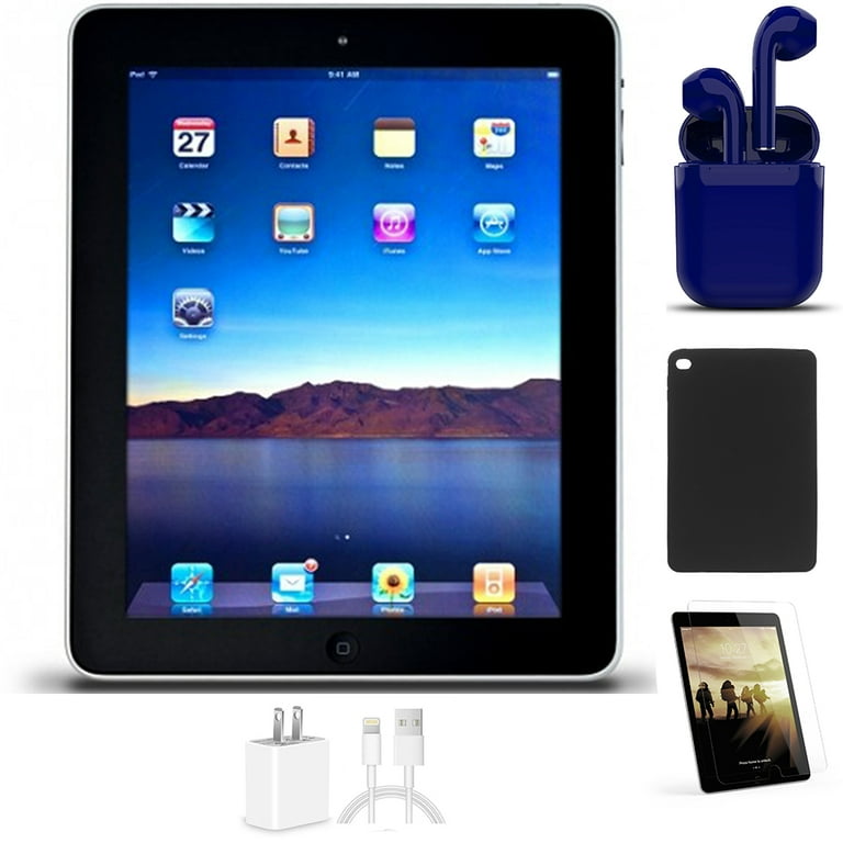 Restored Apple iPad 4 16GB 9.7-inch Black Wi-Fi Only Bundle