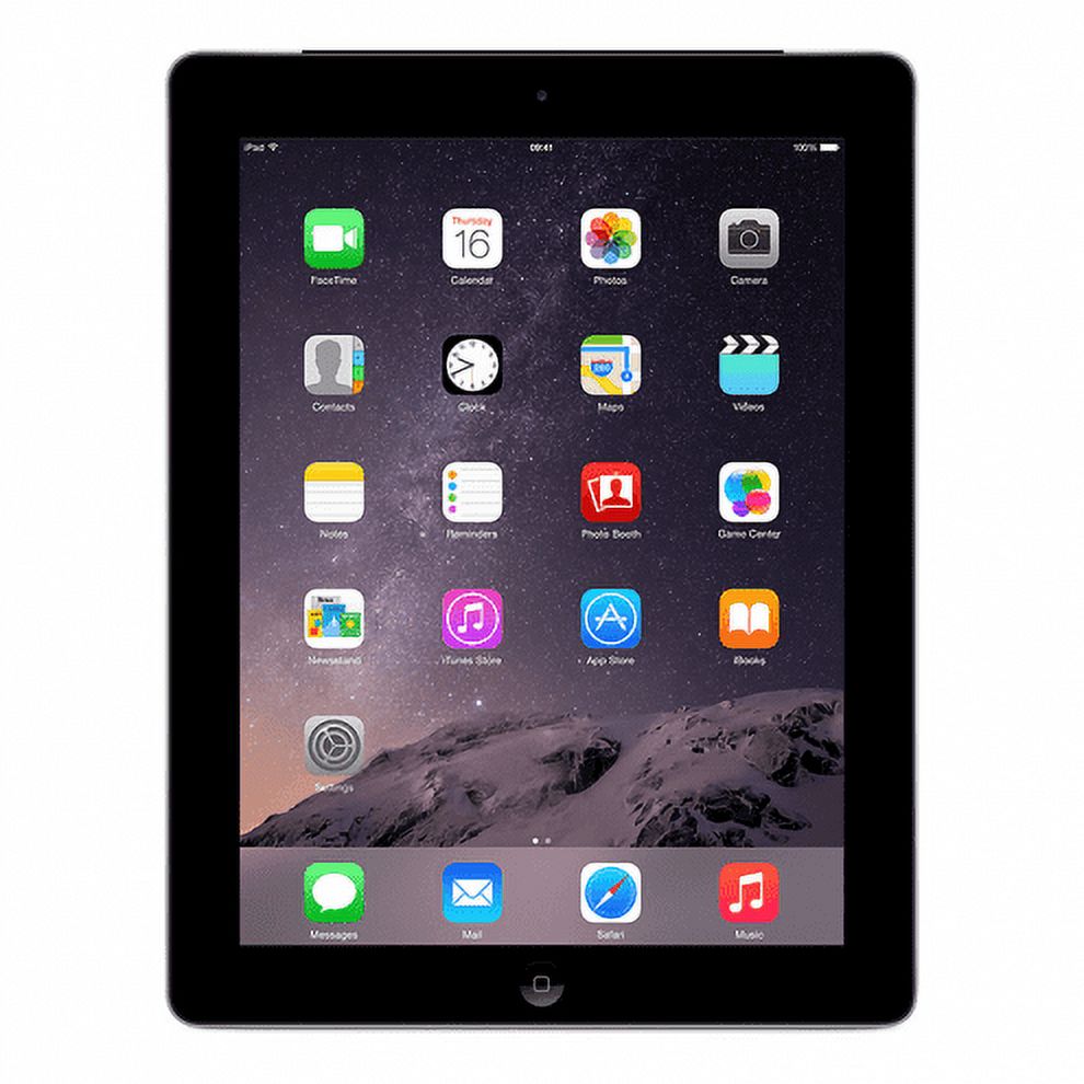 Restored Apple iPad 4 16GB Black Retina Display Wi-Fi MD510LL/A (Refurbished) - image 1 of 2