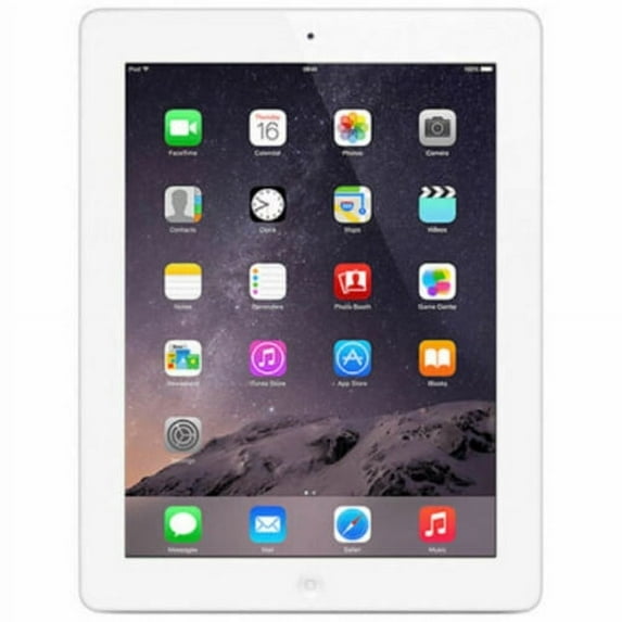 Restored Apple iPad 4th Gen Retina 32GB, Wi-Fi 9.7" - White - (MD514LL/A) (Refurbished)