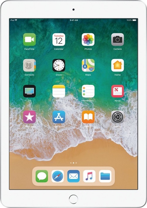 Restored Apple iPad 5th Gen MP2J2LL/A 9.7 inch (WiFi Only) Tablet - 128GB - Silver A1822 (Refurbished) - image 1 of 3