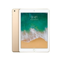 Restored Apple iPad 6 9.7"" Tablet, 2018, 32GB, Wi-Fi only, Gold (Refurbished)