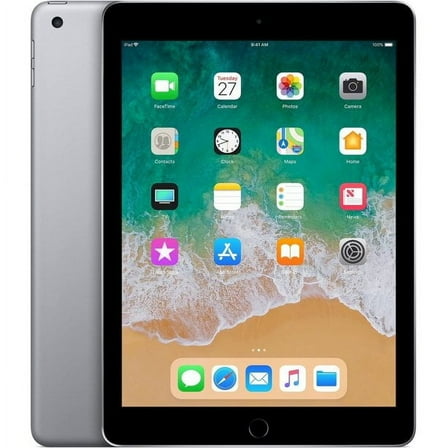 Restored Apple iPad 6th Gen 128GB WiFi, 9.7in Space Gray (Refurbished)