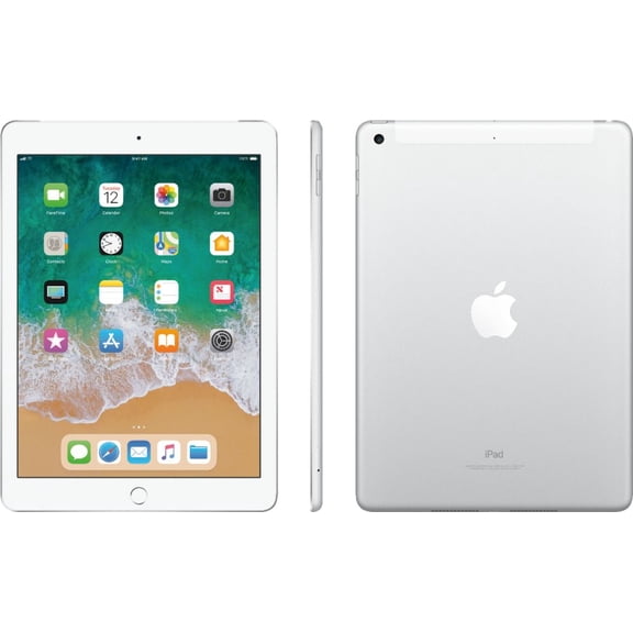 Restored Apple iPad 6th Gen 32GB Silver Cellular MR702LL/A (Refurbished)