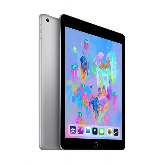 Restored Apple iPad 6th Gen 9.7" QXGA Tablet 2018 A10 Fusion Chip Wi-Fi, 32GB iOS 12, Space Gray (Refurbished)