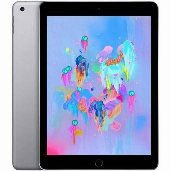 Restored Apple iPad 6th Generation 9.7" 32GB Space Gray Tablet (WiFi + Cellular Unlocked)