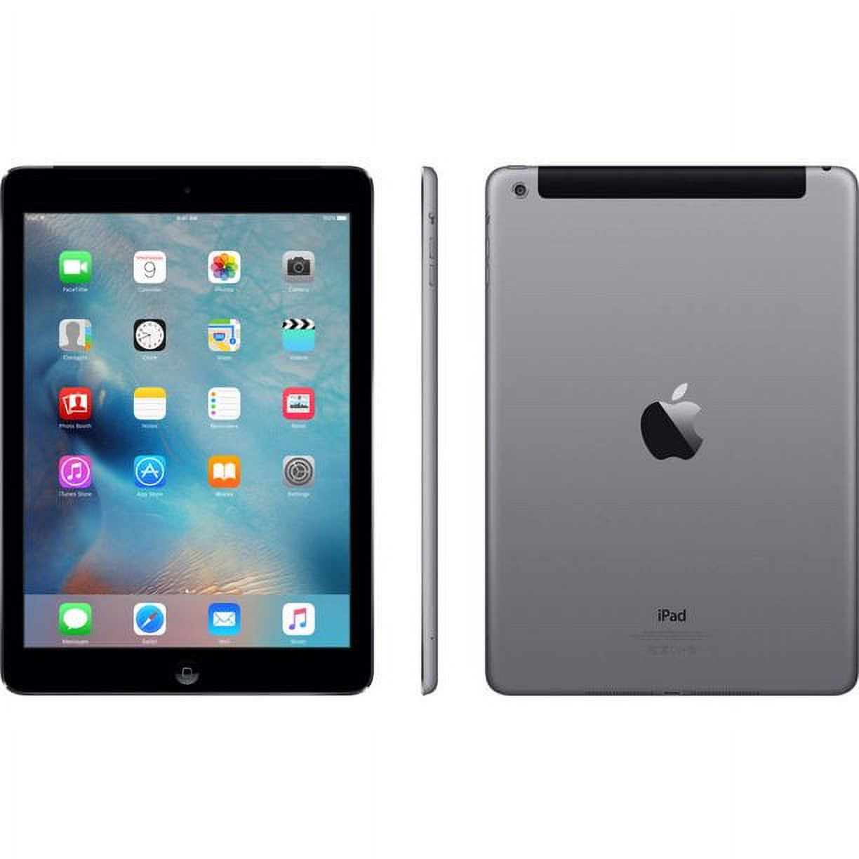 Restored Apple iPad Air 16GB, Wi-Fi, 9.7 - Space Gray - (MD785LL/A ) (Refurbished) - image 1 of 3