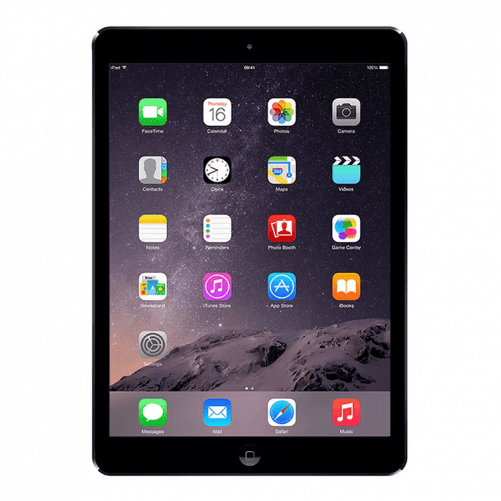 Restored Apple iPad Air 16GB Wi-Fi - Space Gray (Refurbished) - image 1 of 2