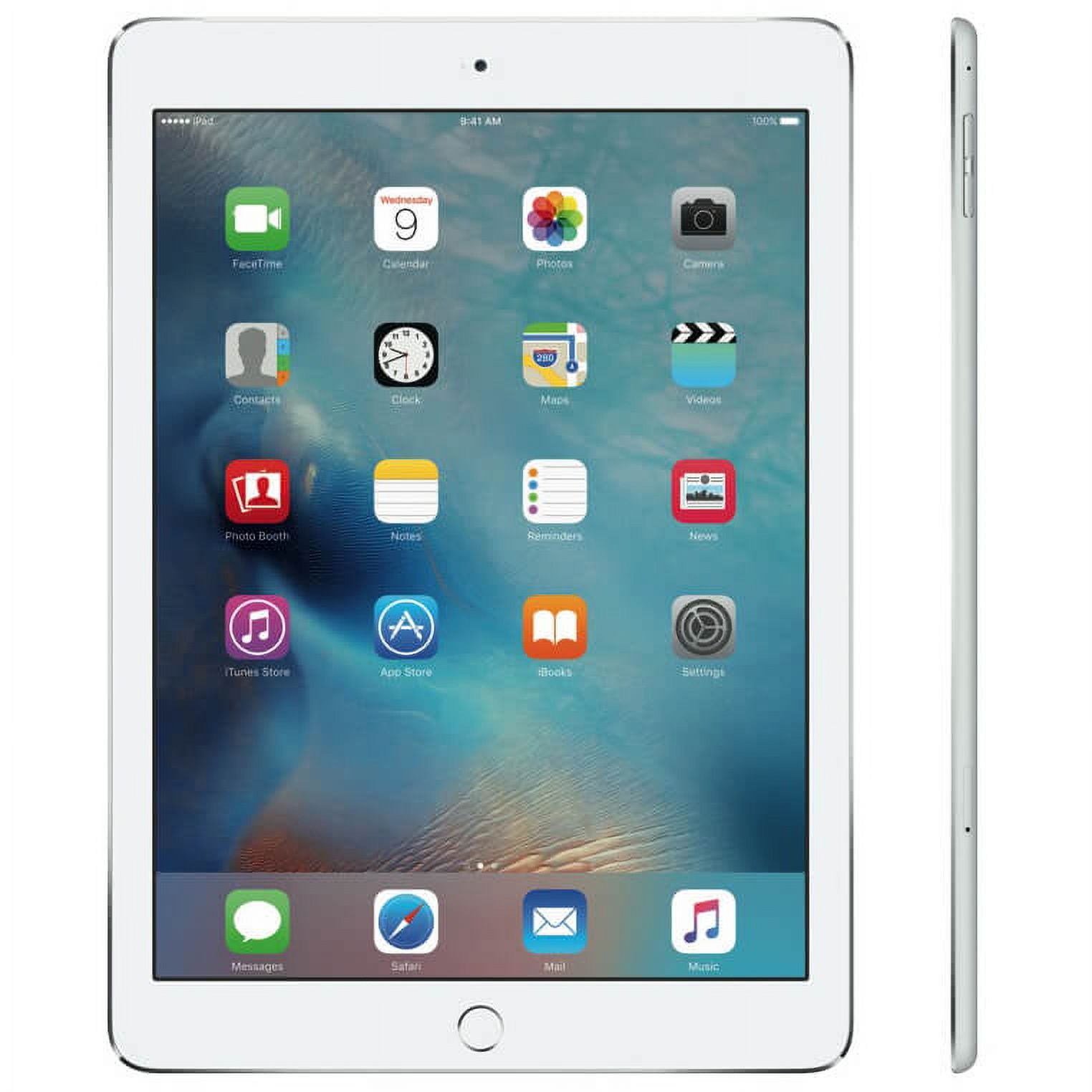 Restored Apple iPad Air 2 16GB WiFi 2GB iOS 10 9.7" Tablet - White & Silver (Refurbished) - image 1 of 4