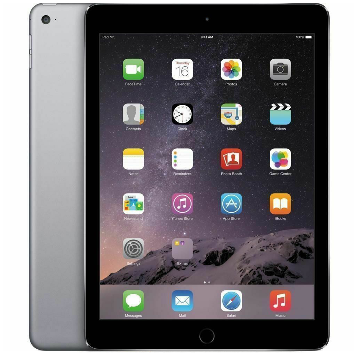 Restored Apple iPad Air 2 64GB, Wi-Fi, 9.7" - Space Gray - (MGKL2LL/A) (Refurbished) - image 1 of 3
