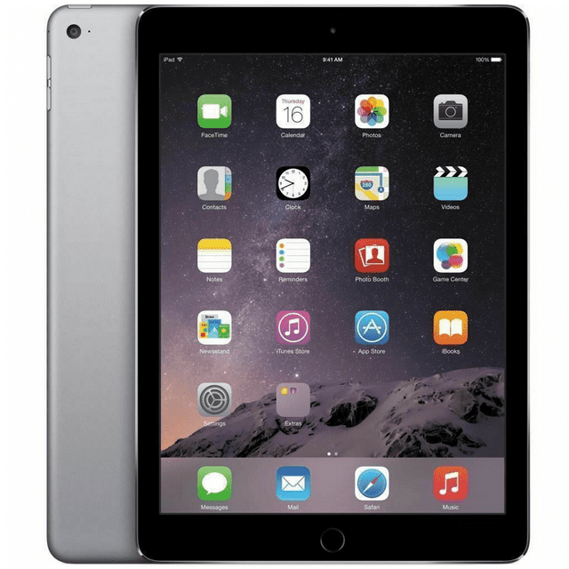 Restored Apple iPad Air 2 64GB, Wi-Fi, 9.7" - Space Gray - (MGKL2LL/A) (Refurbished)