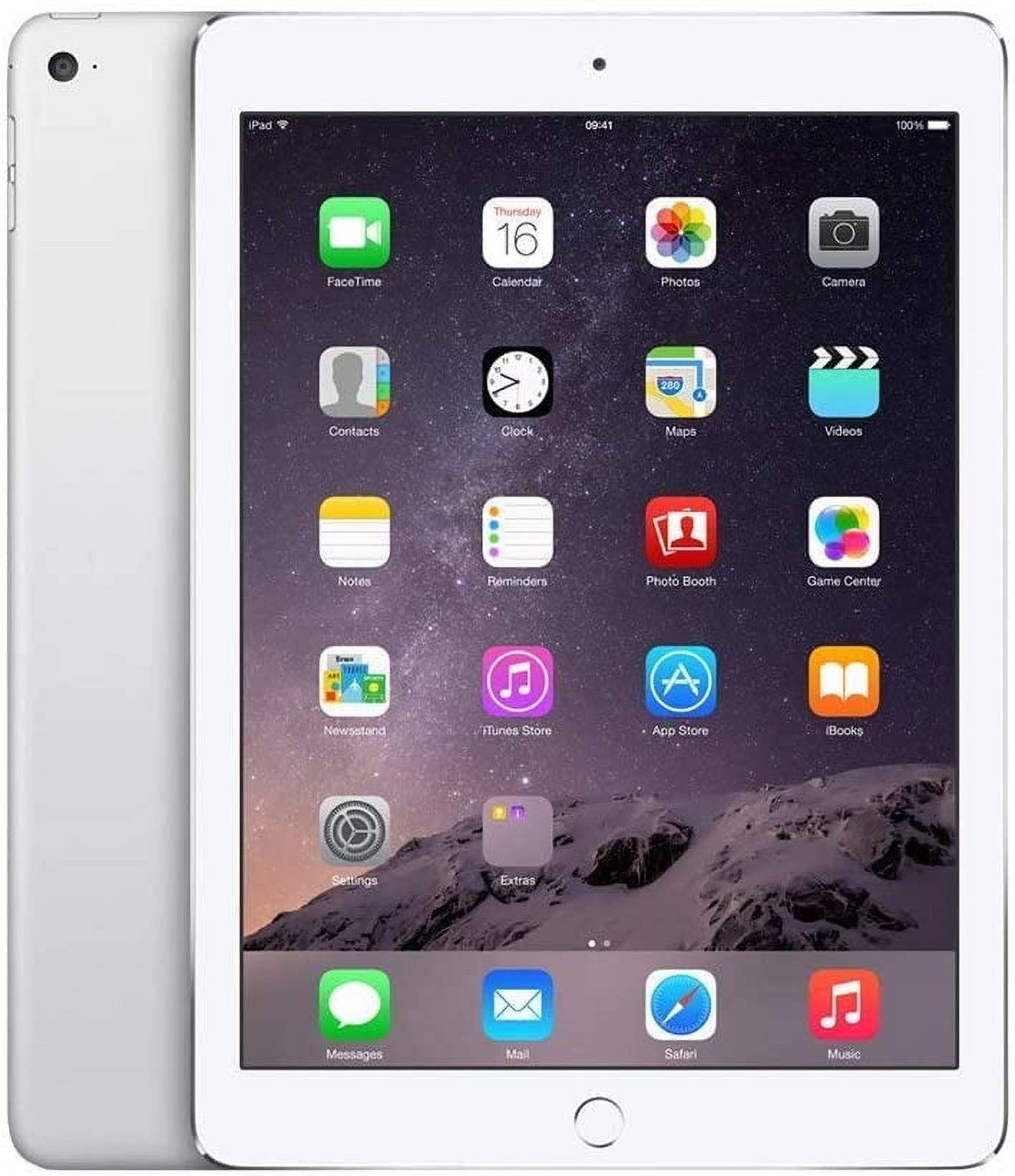 Restored Apple iPad Air 2 A1566 (WiFi) 128GB Silver (Refurbished