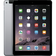 Restored Apple iPad Air 2 + Cellular 128GB 9.7", Space Gray (Refurbished)