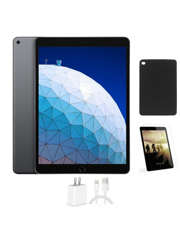 Restored Apple iPad Air 2 Space Gray, Wi-Fi Only, 16GB, 9.7-inch, Comes with Bundle: Case, Tempered Glass, Generic Charger (Refurbished)