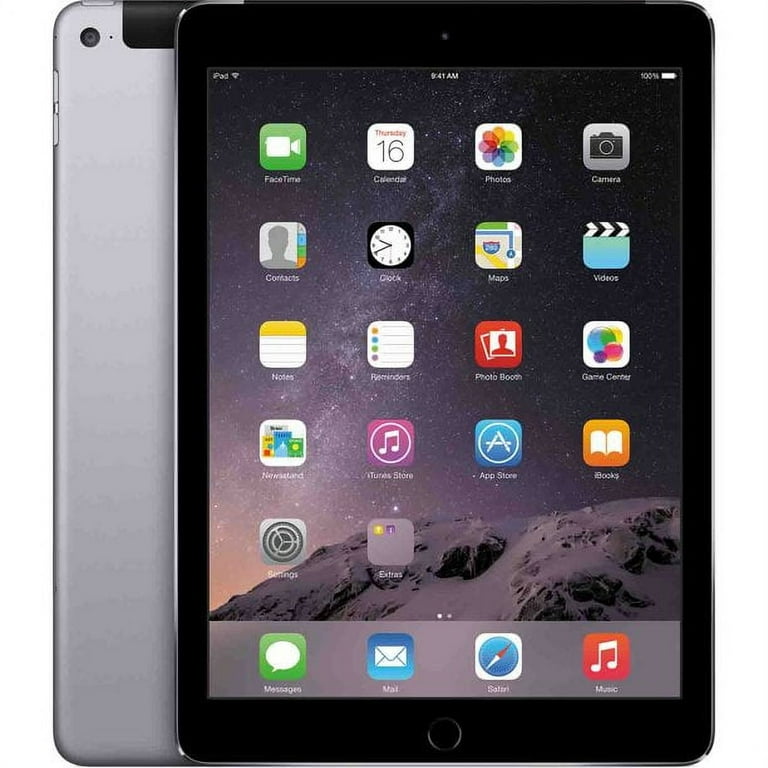 Restored Apple iPad Air 2 Tablet WiFi Cellular 16GB iOS MGL12LL/A
