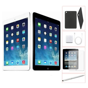 Restored Apple iPad Air 32GB Space Gray -Wifi + 4G Verizon - Bundle - Case, Rapid Charger, Tempered Glass & Stylus Pen (Refurbished)