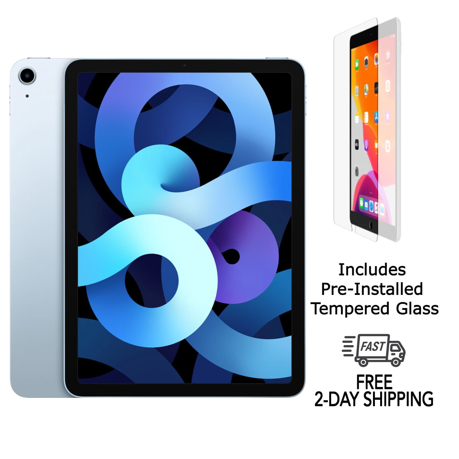 Restored Apple iPad Air 4 A2316 (WiFi) 64GB Sky Blue w/ Pre
