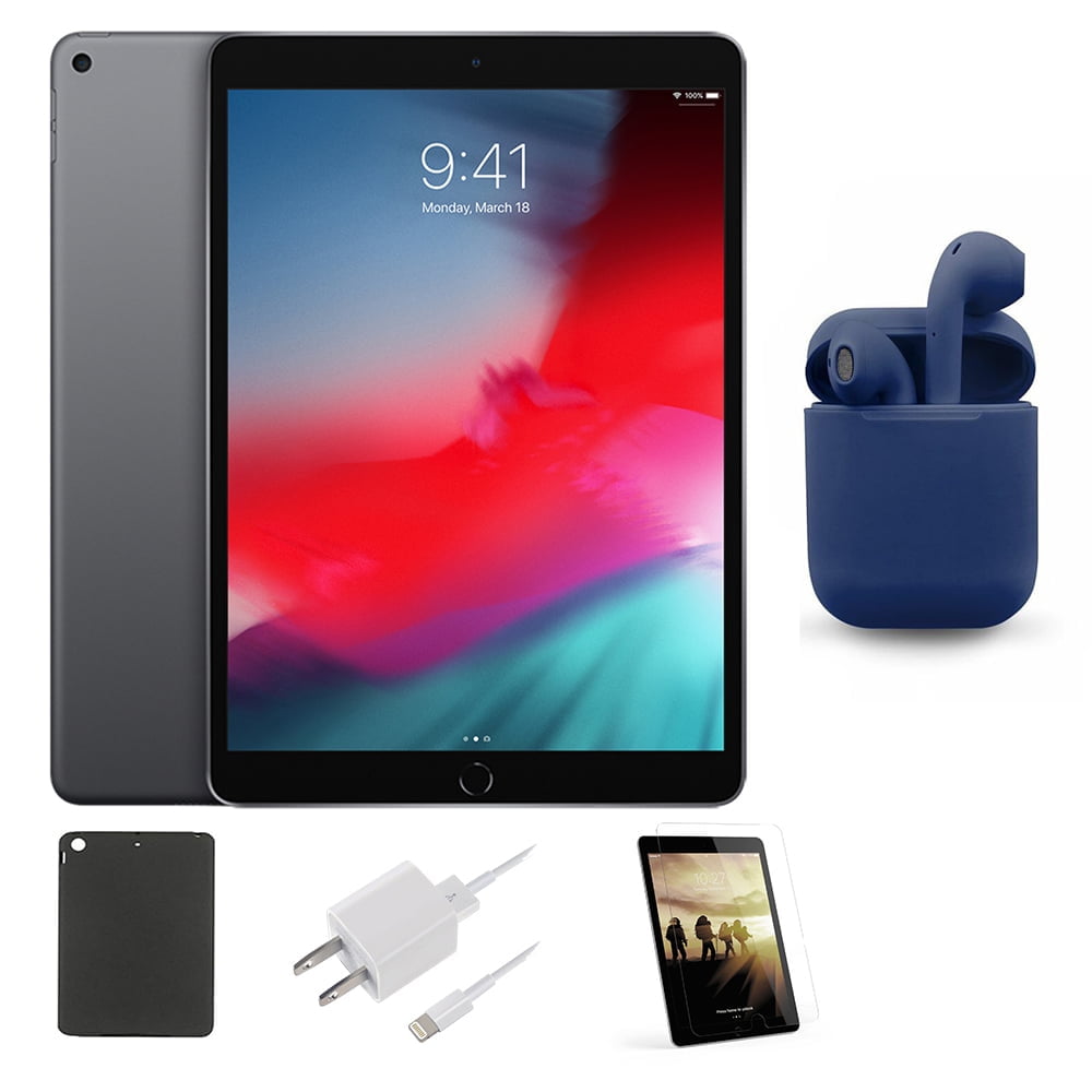 Restored | Apple iPad Air | 9.7-inch | 32GB | Space Gray | Wi-Fi Only |  Bundle: Pre-Installed Tempered Glass, Case, Rapid Charger,  Bluetooth/Wireless
